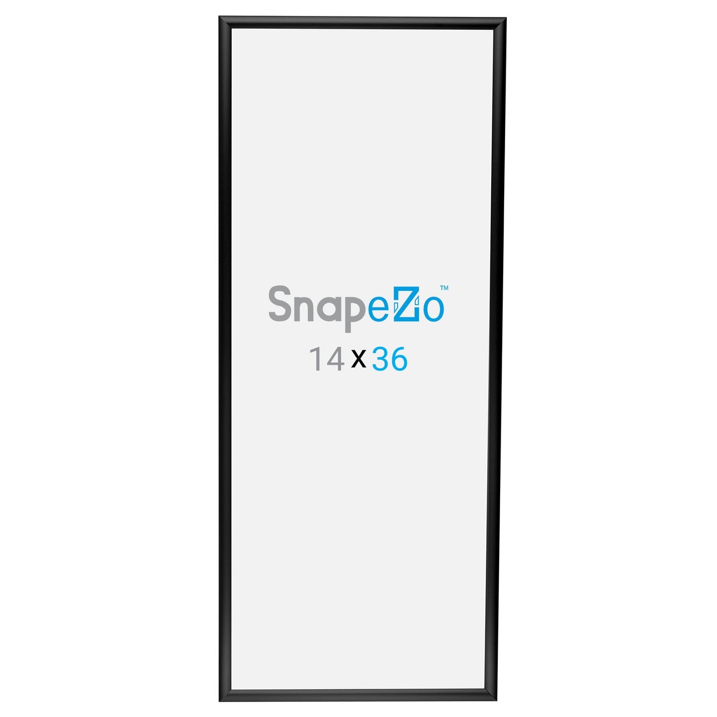 Load image into Gallery viewer, 14x36 Black SnapeZo® Snap Frame - 1&amp;quot; Profile

