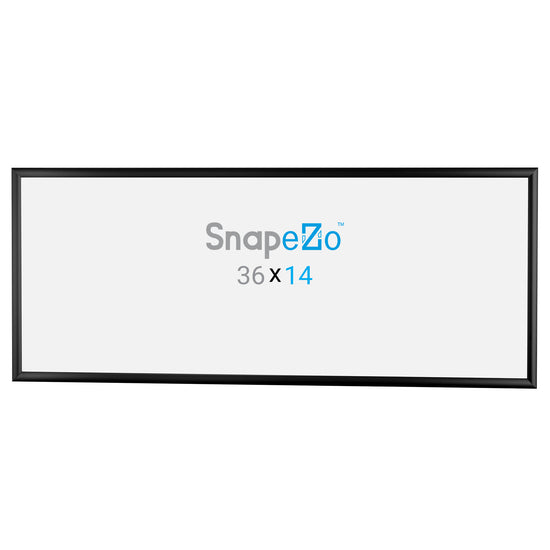 10 Case Pack of Snapezo® of Black 14x36 Poster Frame - 1" Profile
