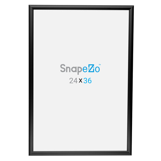 Twin-Pack of Snapezo® Black 24x36 Movie Poster Frame - 1" Profile