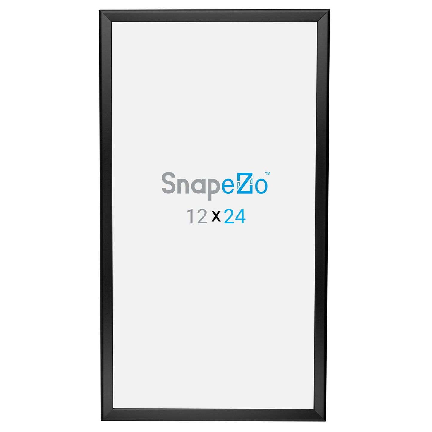 12x24 Black SnapeZo® Snap Frame - 1.25" Profile