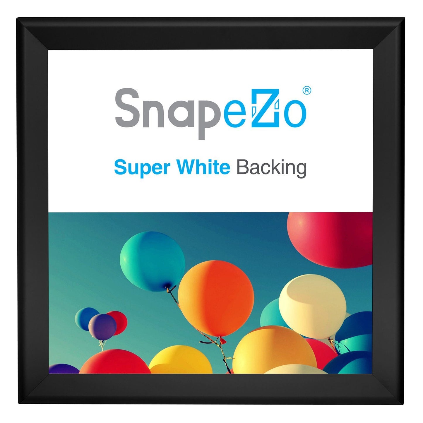 36x36 Black SnapeZo® Snap Frame - 1.7" Profile