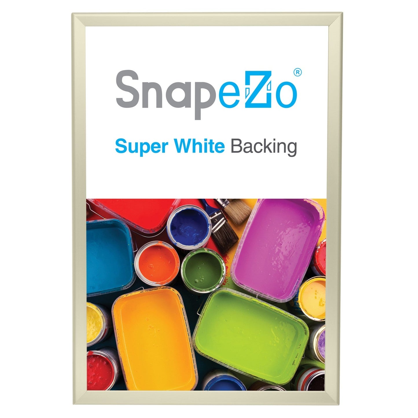 20x30 Cream SnapeZo® Snap Frame - 1.25" Profile