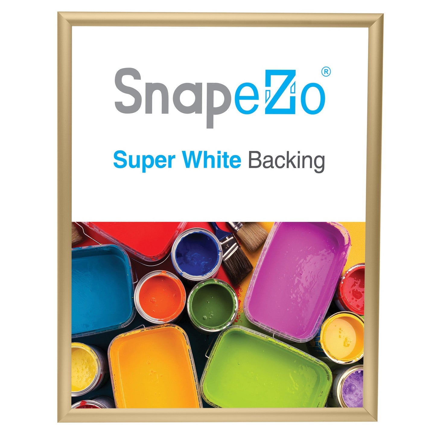 Load image into Gallery viewer, 24x30 Gold SnapeZo® Snap Frame - 1&amp;quot; Profile
