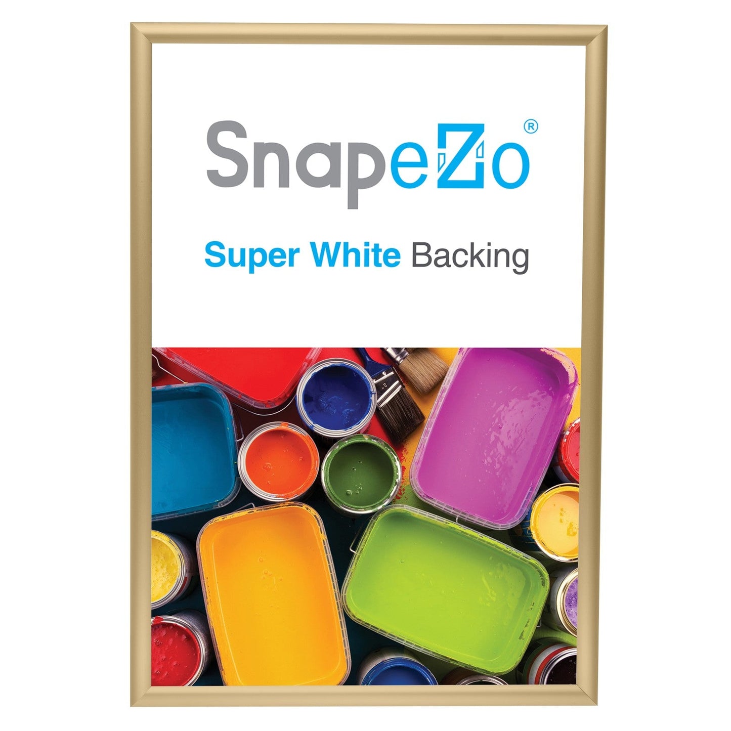 20x30 Gold SnapeZo® Snap Frame - 1" Profile