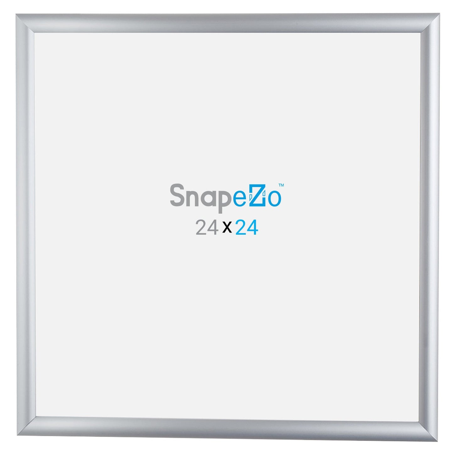 24x24 Silver SnapeZo® Snap Frame - 1" Profile