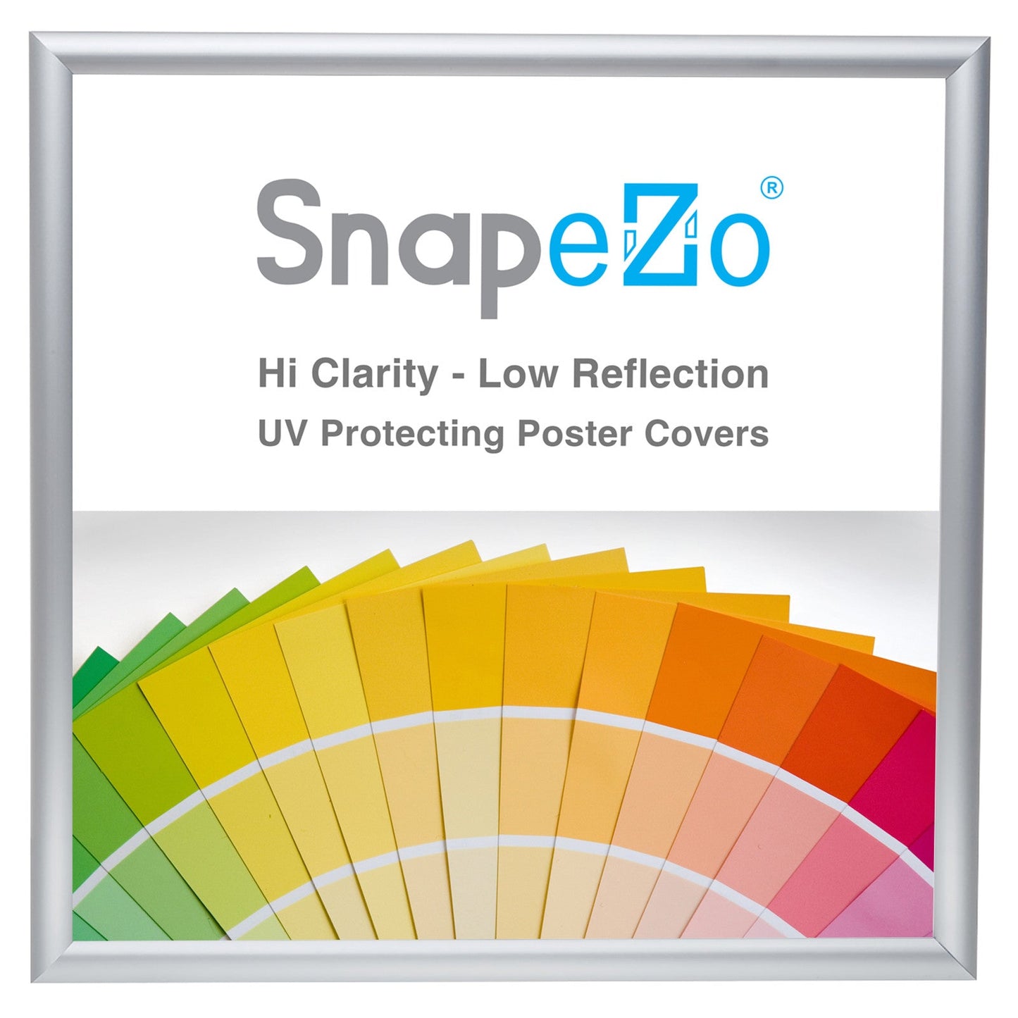 24x24 Silver SnapeZo® Snap Frame - 1" Profile