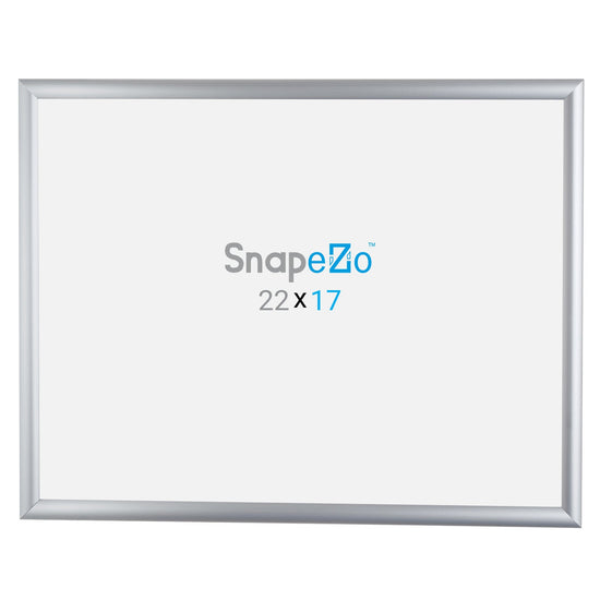 17x22 Silver SnapeZo® Snap Frame - 1" Profile