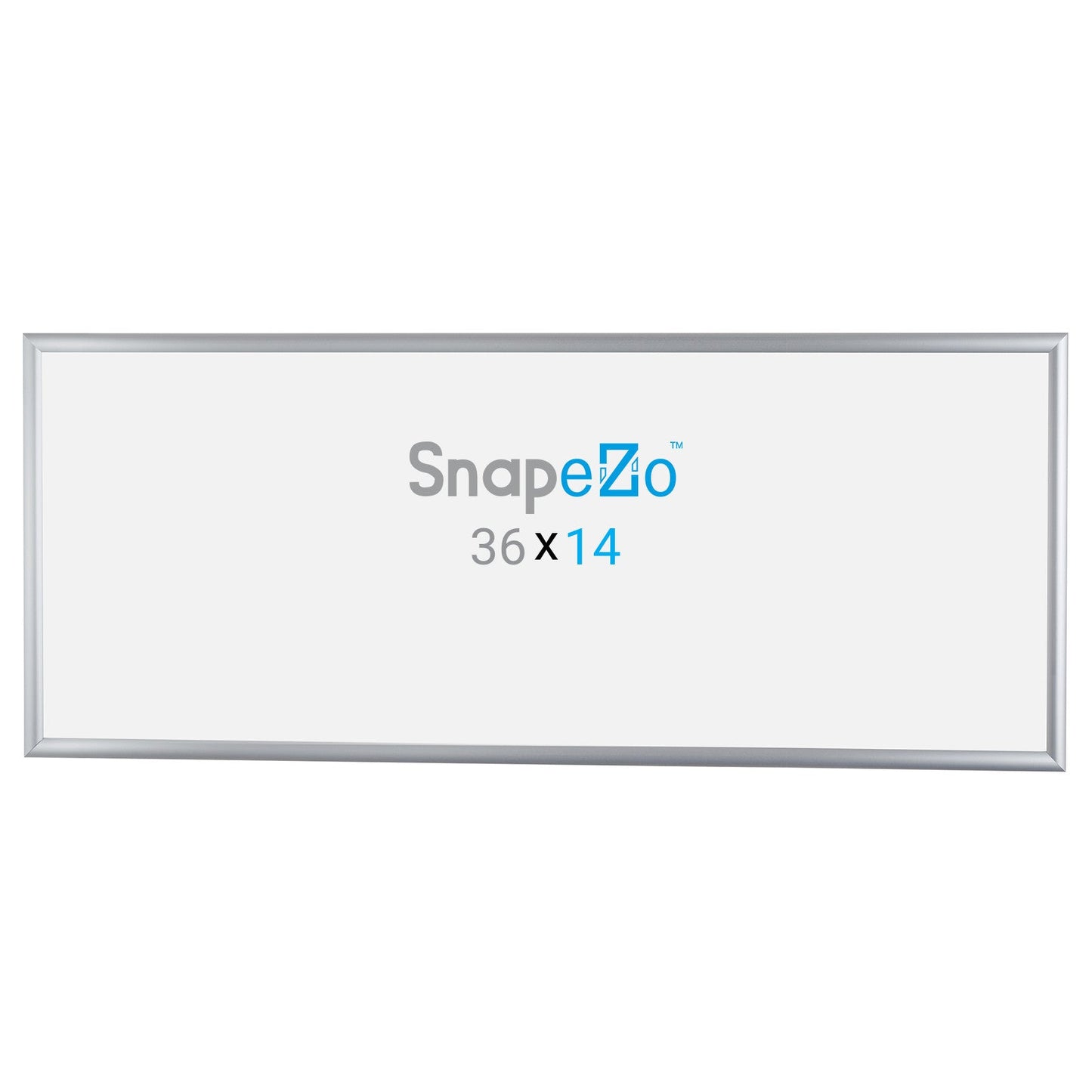 14x36 Silver SnapeZo® Snap Frame - 1" Profile