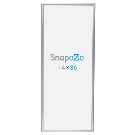 14x36 Silver SnapeZo® Snap Frame - 1" Profile