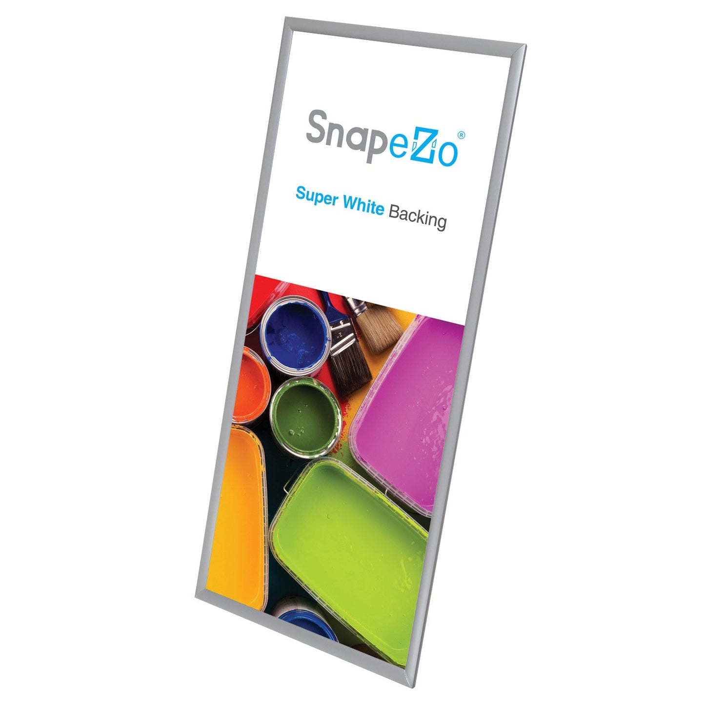 14x36 Silver SnapeZo® Snap Frame - 1" Profile