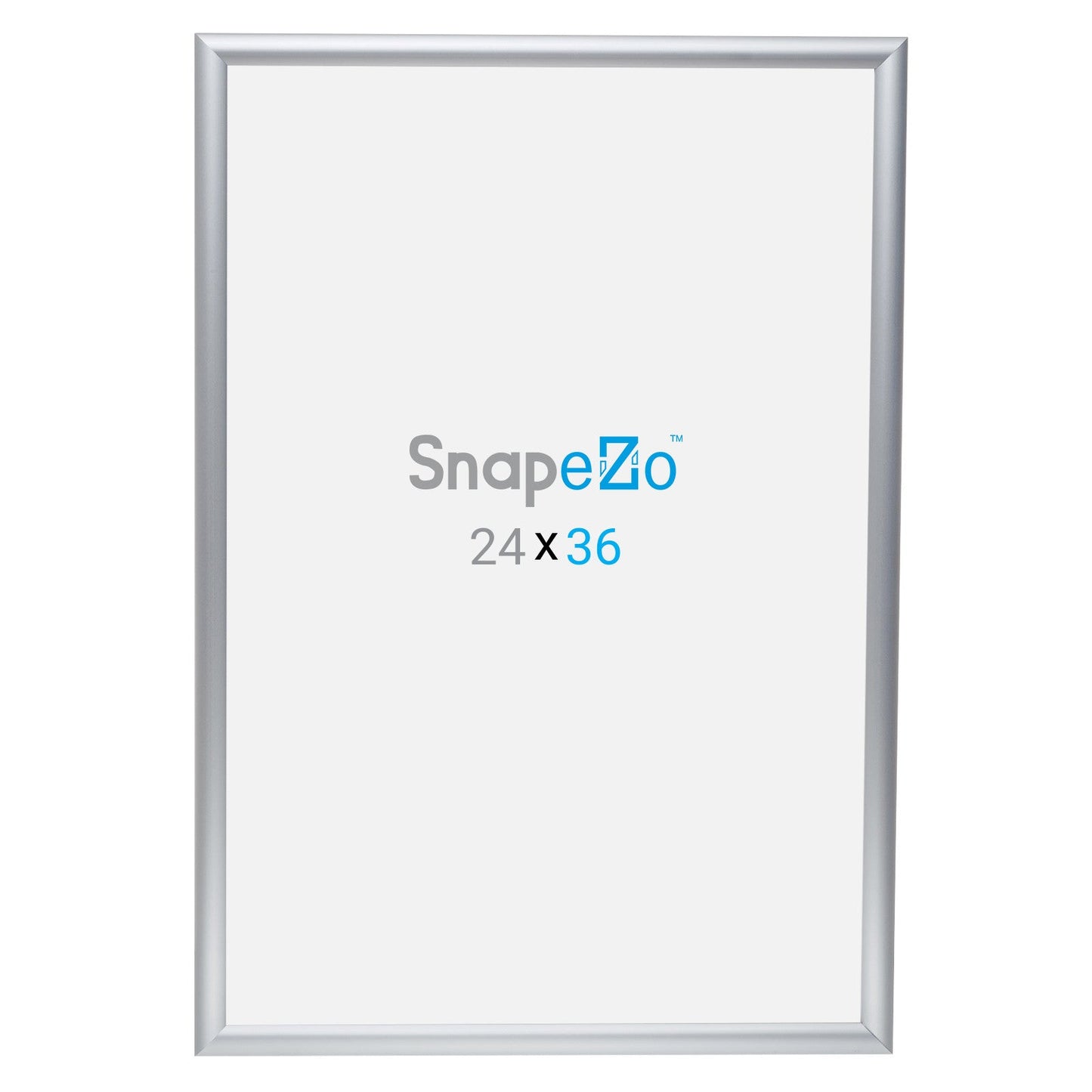 24x36 Silver SnapeZo® Snap Frame - 1" Profile