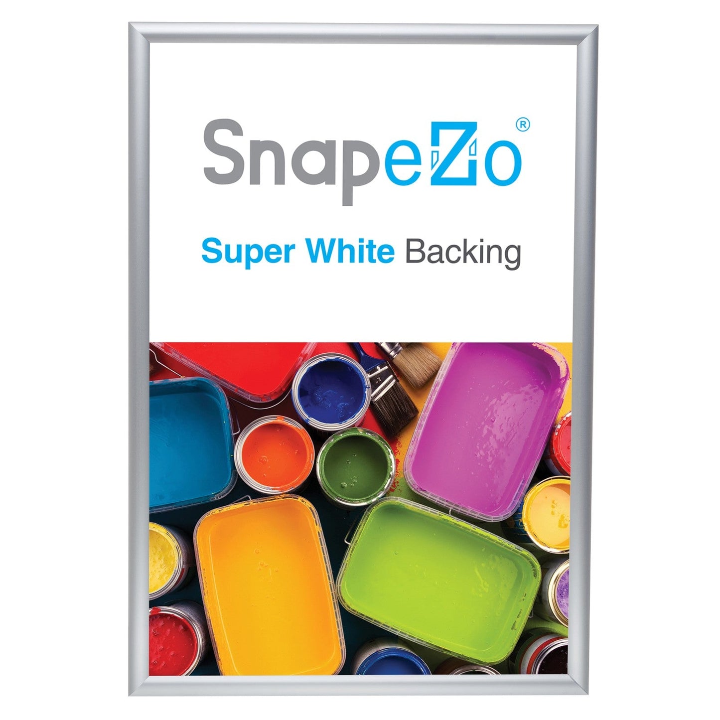 20x30 Silver SnapeZo® Snap Frame - 1" Profile