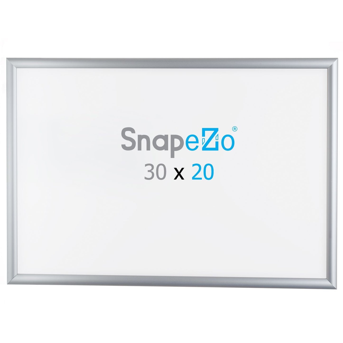 Load image into Gallery viewer, Brushed silver SnapeZo® snap frame poster size 20X30 - 1 inch profile
