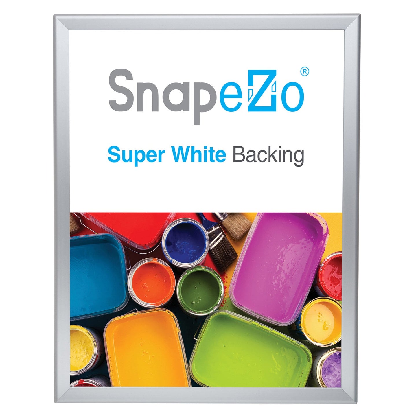 16x20 Silver SnapeZo® Snap Frame - 1.25" Profile