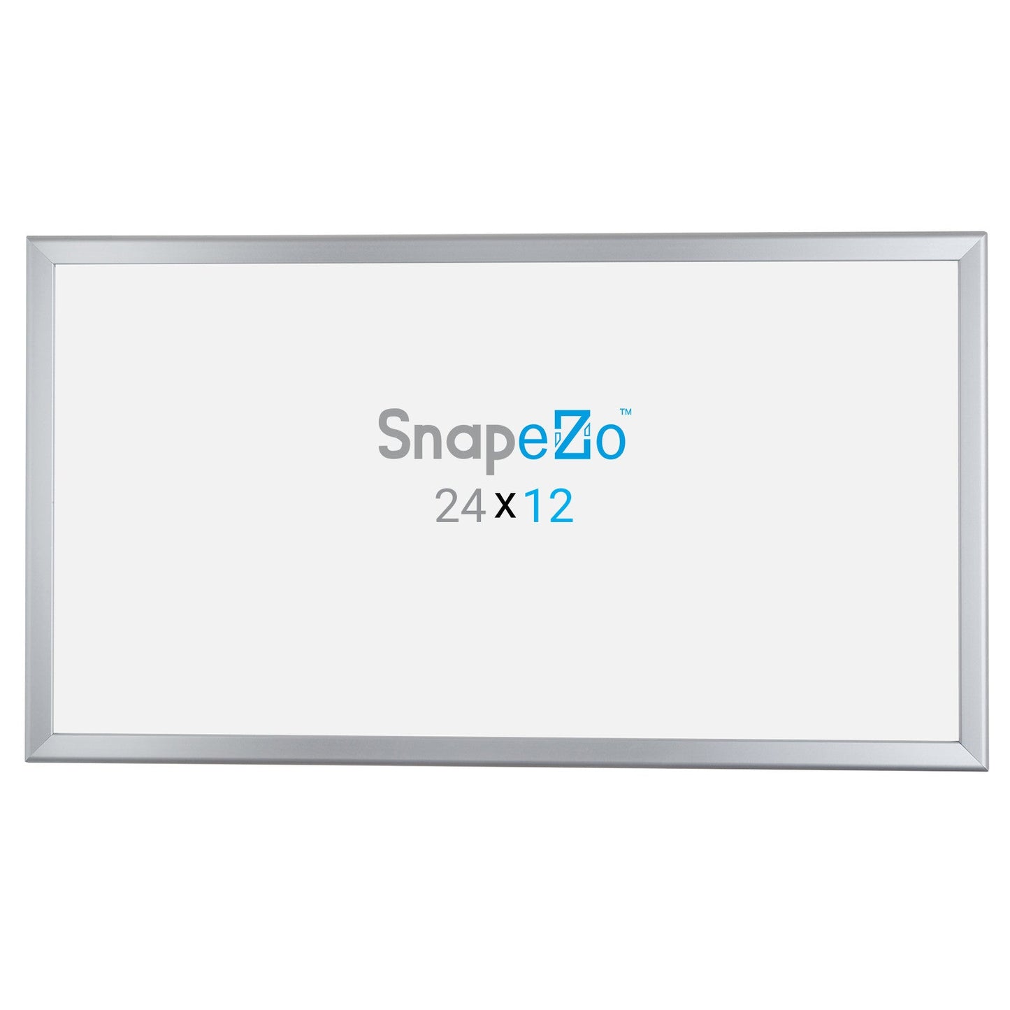 12x24 Silver SnapeZo® Snap Frame - 1.25" Profile
