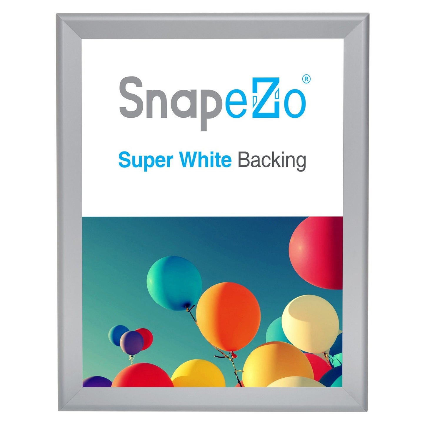 32x40 Silver SnapeZo® Snap Frame - 1.7" Profile