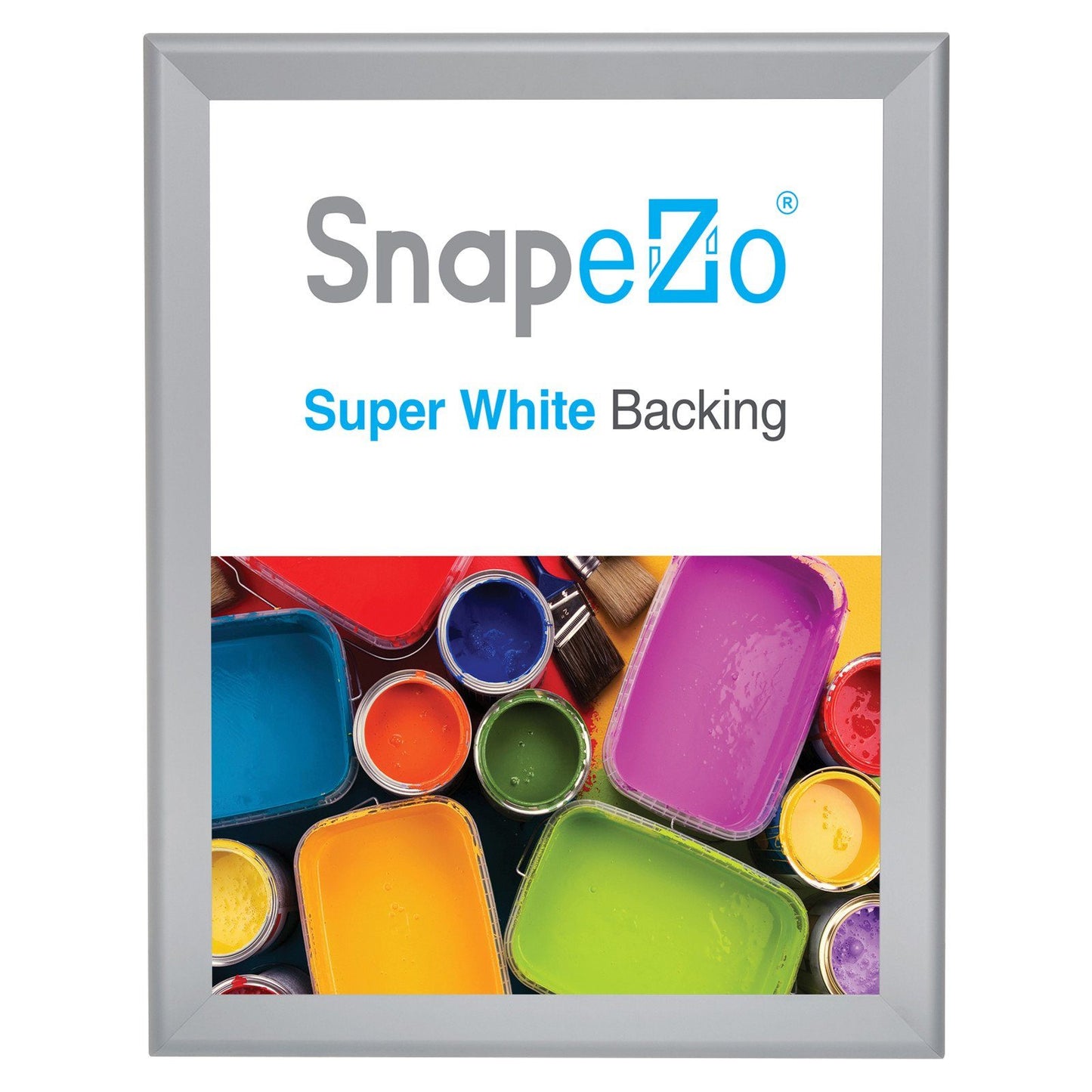 Load image into Gallery viewer, 33x44 Silver SnapeZo® Snap Frame - 1.7&amp;quot; Profile

