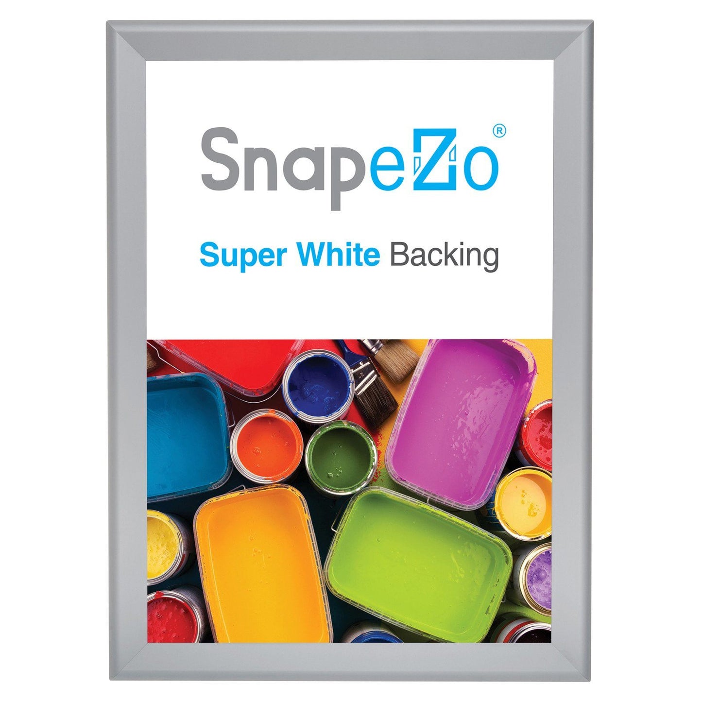 33x46 Silver SnapeZo® Snap Frame - 1.7" Profile