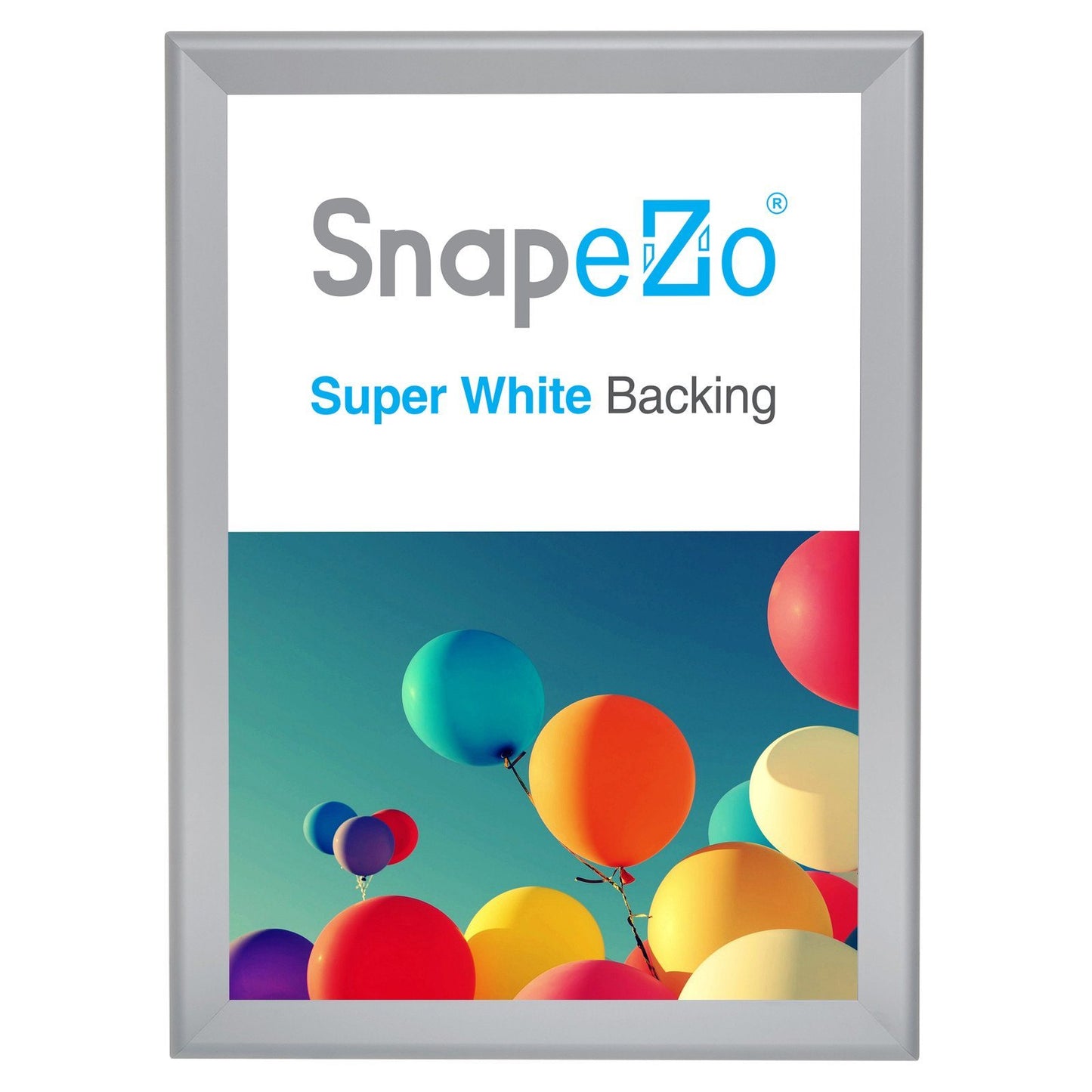 34x48 Silver SnapeZo® Snap Frame - 1.7" Profile