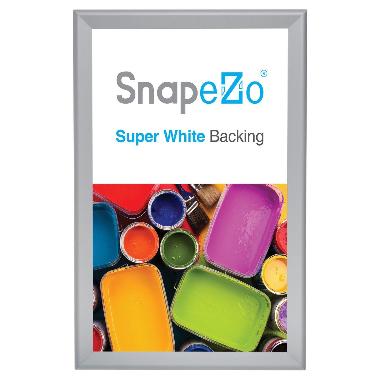 32x50 Silver SnapeZo® Snap Frame - 1.7" Profile