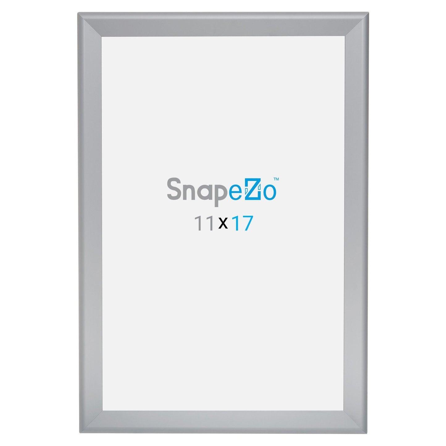 Load image into Gallery viewer, 11x17 Silver SnapeZo® Snap Frame - 1.7 Inch Profile
