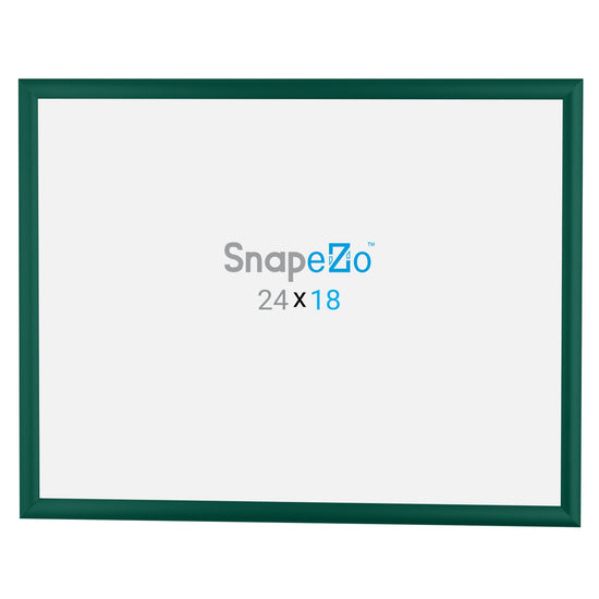 18x24 Green SnapeZo® Snap Frame - 1" Profile