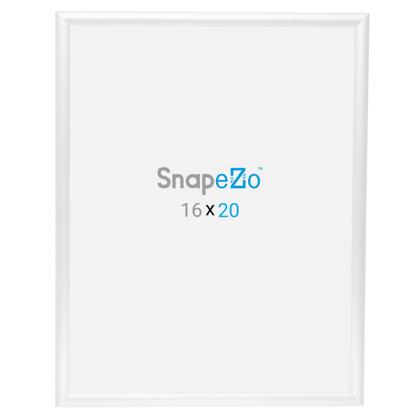 16x20 White SnapeZo® Snap Frame - 1" Profile