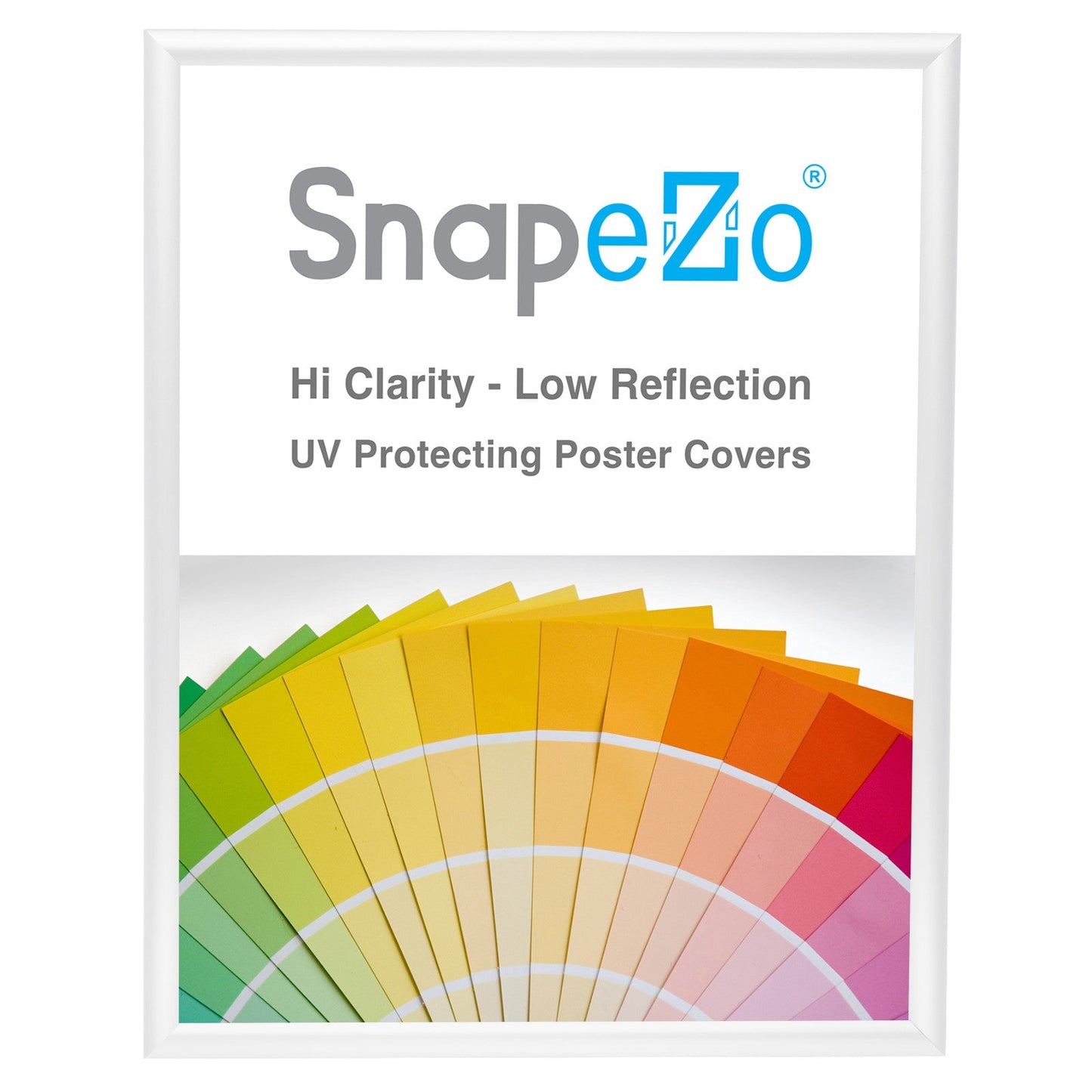24x30 White SnapeZo® Snap Frame - 1" Profile