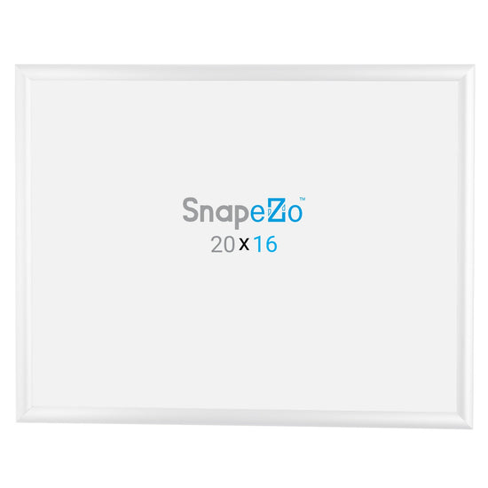 16x20 White SnapeZo® Snap Frame - 1" Profile
