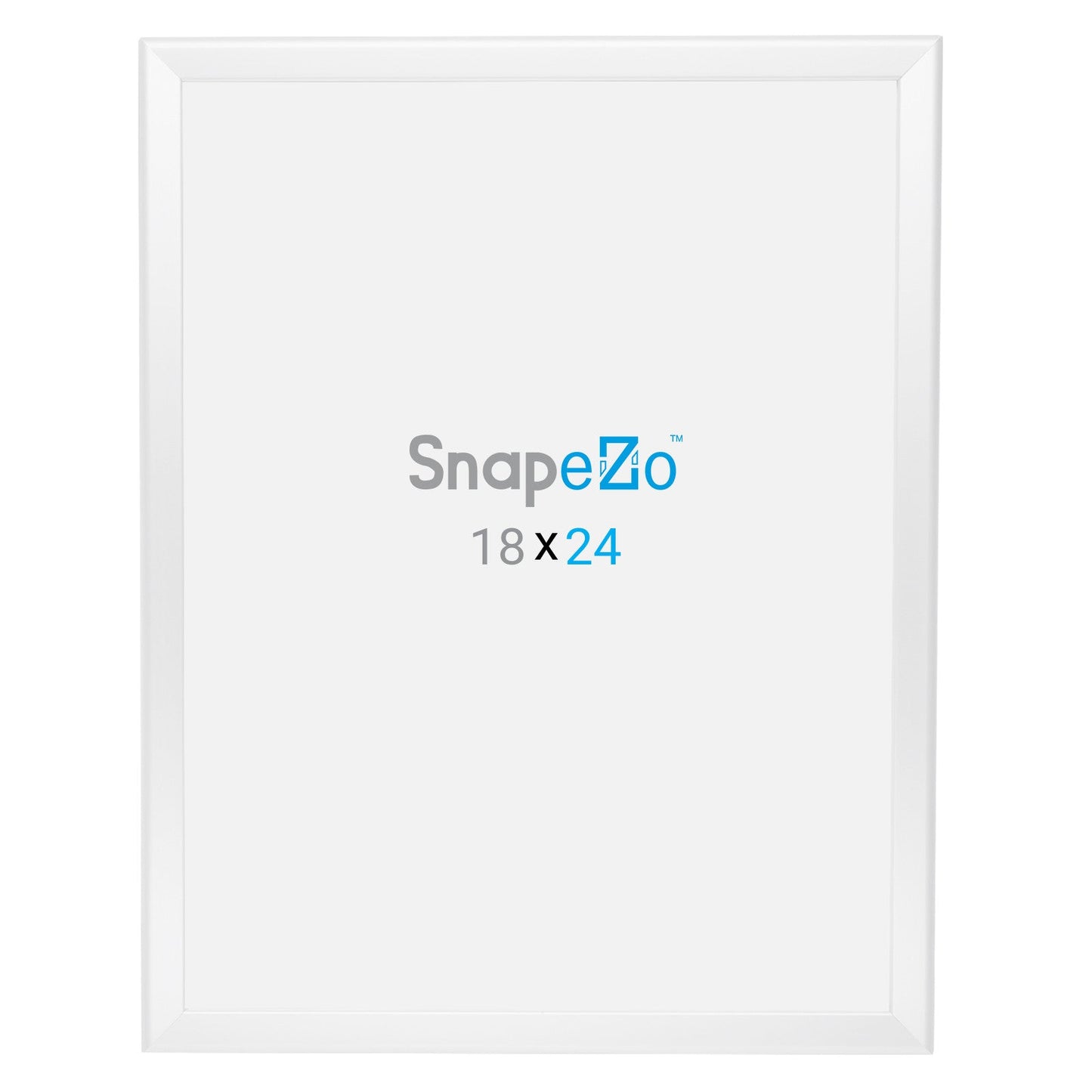 18x24 White SnapeZo® Snap Frame - 1.25" Profile
