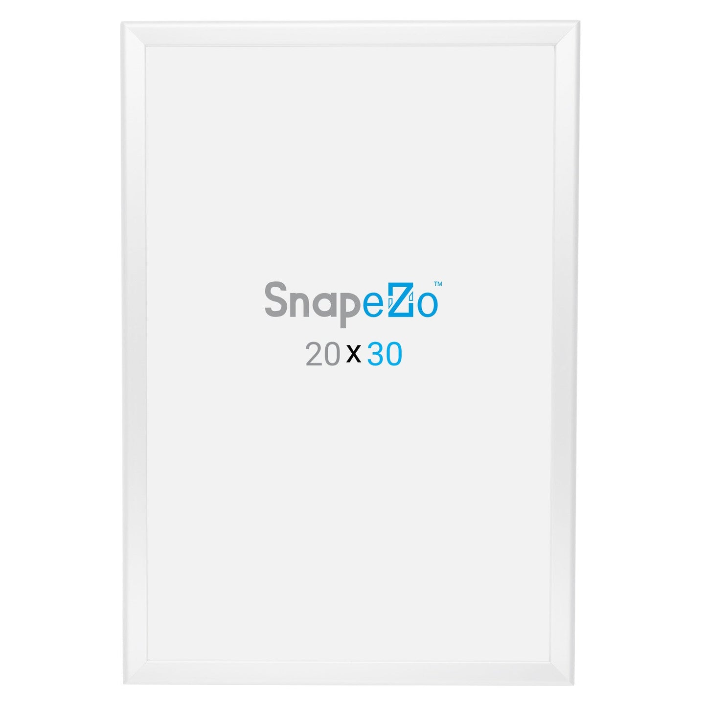 20x30 White SnapeZo® Snap Frame - 1.25" Profile