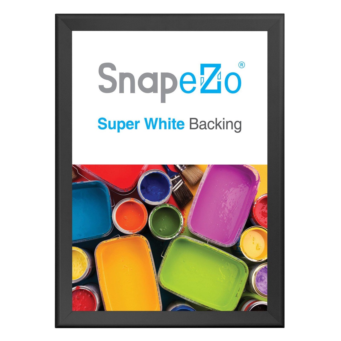 33x46 Black SnapeZo® Snap Frame - 1.7" Profile
