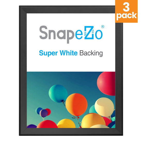 3 Case Pack of Snapezo® of Black 36x48 Poster Frame - 1.7" Profile