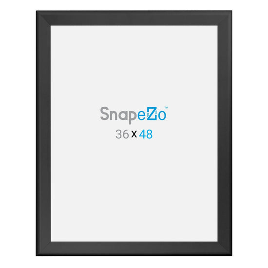 SnapeZo Poster Frame 36x48 Inches, Black 1.7 Aluminum Profile, Front