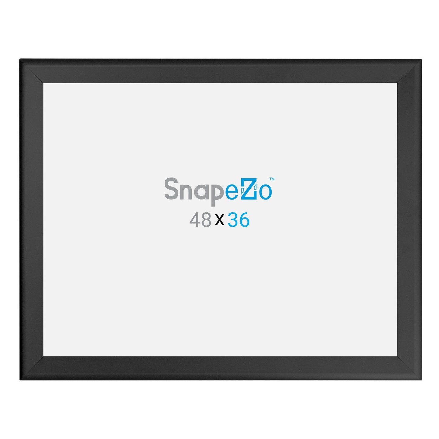 36x48 Black SnapeZo® Snap Frame - 1.7" Profile