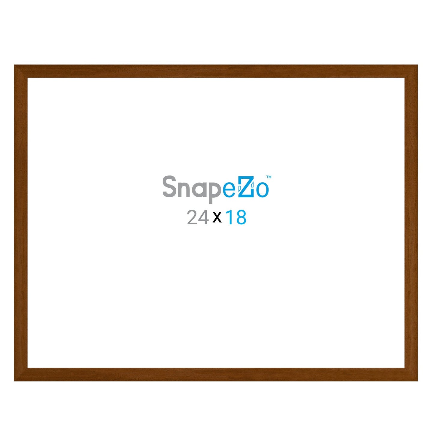 Load image into Gallery viewer, 18x24 Dark Wood SnapeZo® Snap Frame - 1&amp;quot; Profile
