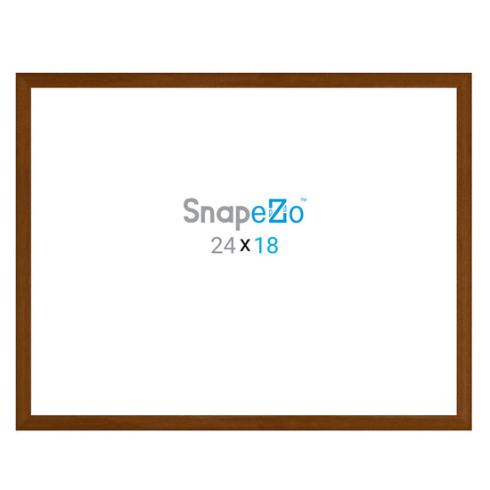 18x24 Dark Wood SnapeZo® Snap Frame - 1" Profile