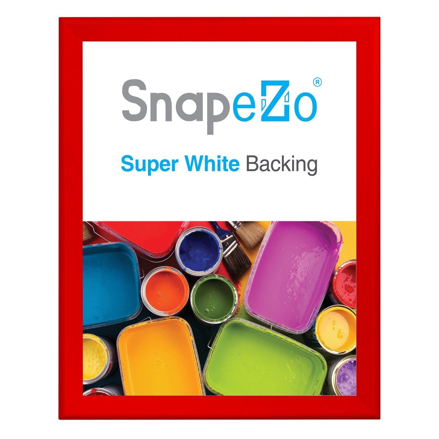32x46 Red SnapeZo® Snap Frame - 1.7" Profile