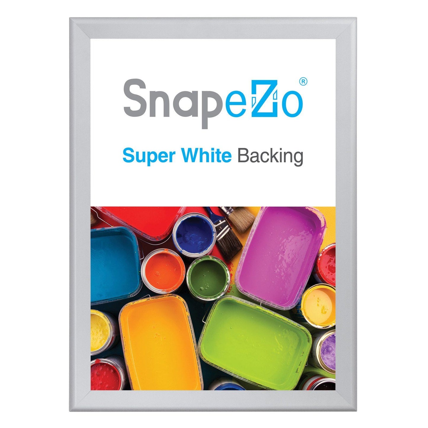 Load image into Gallery viewer, 36x50 Silver SnapeZo® Snap Frame - 1.7&amp;quot; Profile

