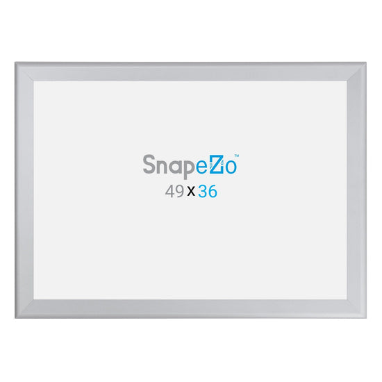 36x49 Silver SnapeZo® Snap Frame - 1.7" Profile