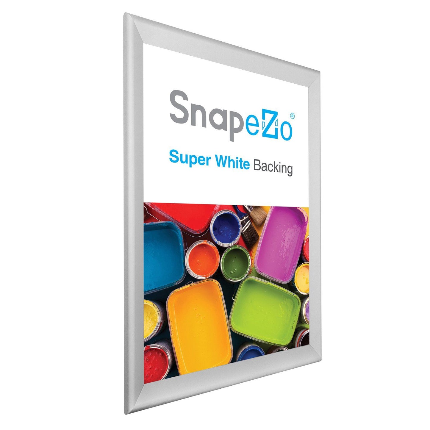 27x41 Silver SnapeZo® Snap Frame - 1.7" Profile