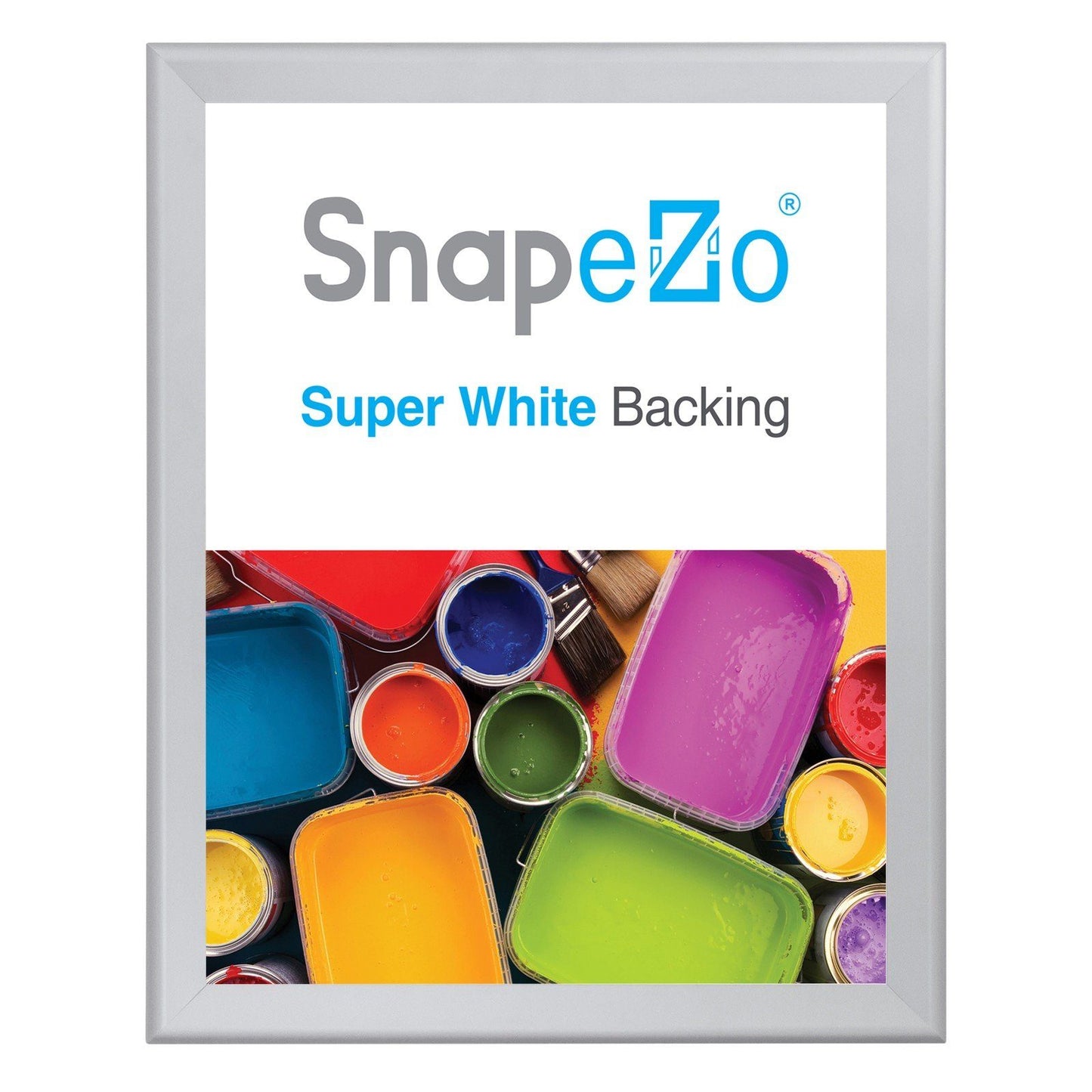 31x46 Silver SnapeZo® Snap Frame - 1.7" Profile