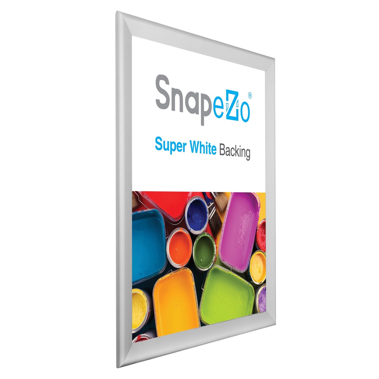 Twin-Pack of Snapezo® Silver 36x48 Poster Frame - 1.7" Profile