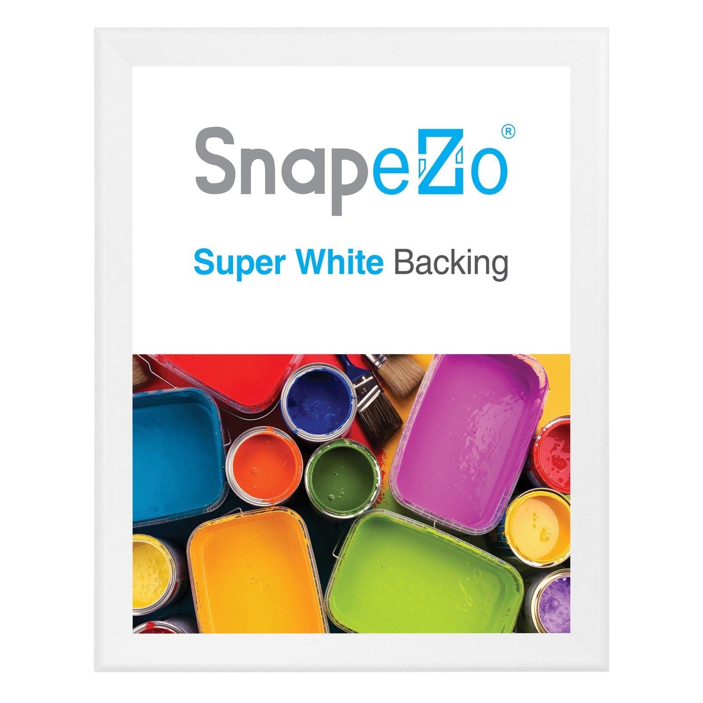 37x37 White SnapeZo® Snap Frame - 1.7" Profile