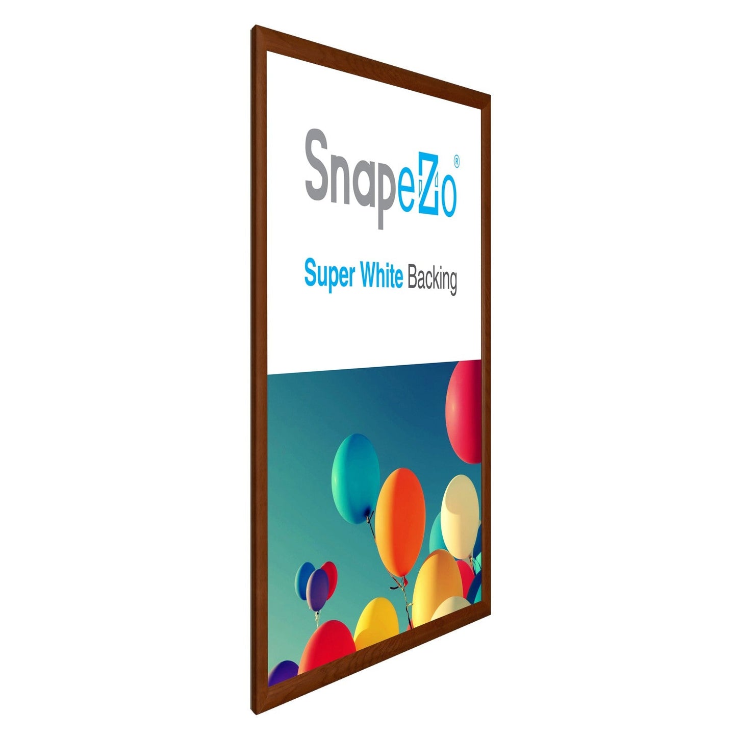 24x32 Dark Wood SnapeZo® Snap Frame - 1.2" Profile