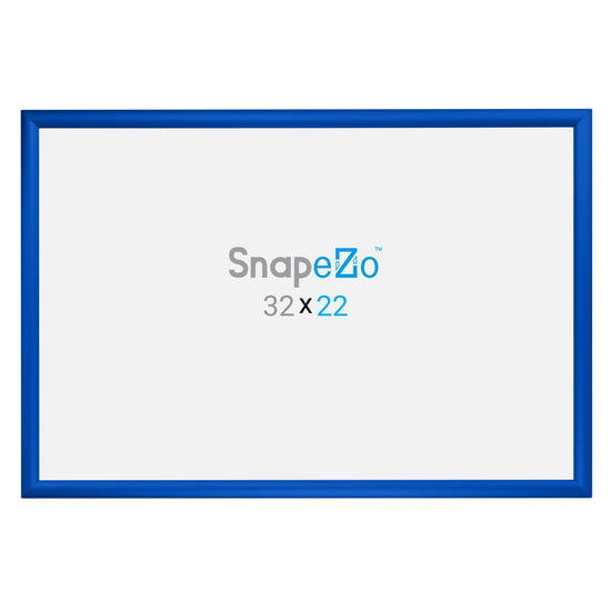 Load image into Gallery viewer, 22x32 Blue SnapeZo® Snap Frame - 1.2&amp;quot; Profile
