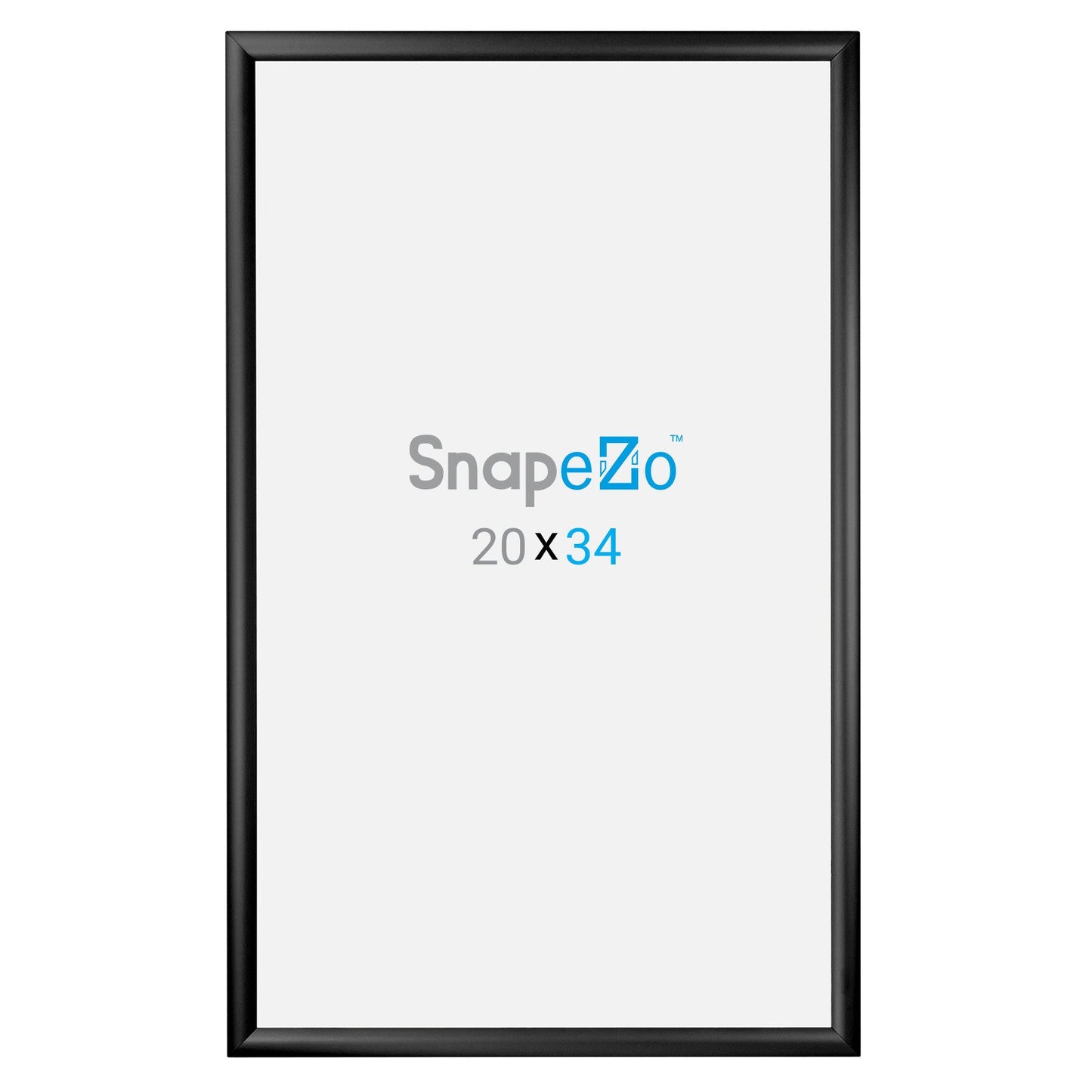 20x34 Black SnapeZo® Snap Frame - 1.2" Profile