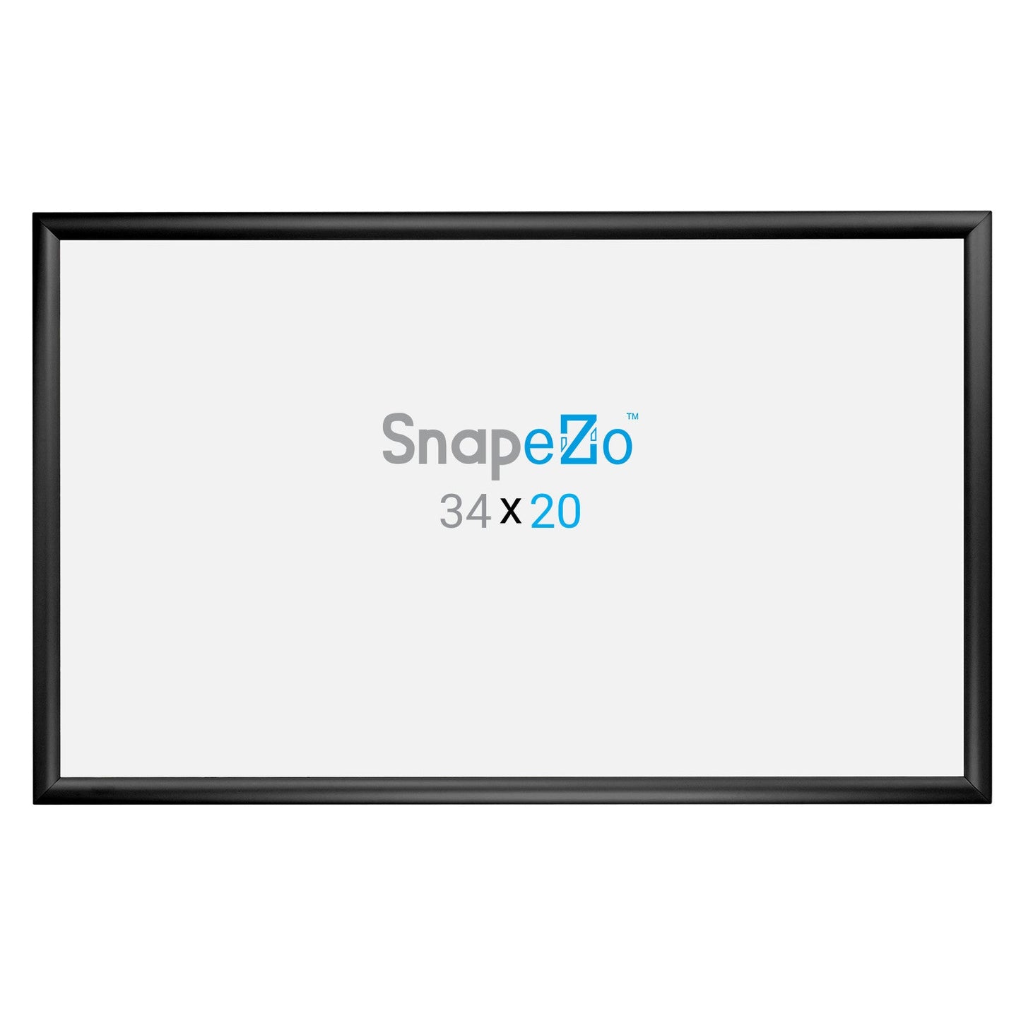 20x34 Black SnapeZo® Snap Frame - 1.2" Profile