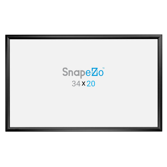 20x34 Black SnapeZo® Snap Frame - 1.2" Profile