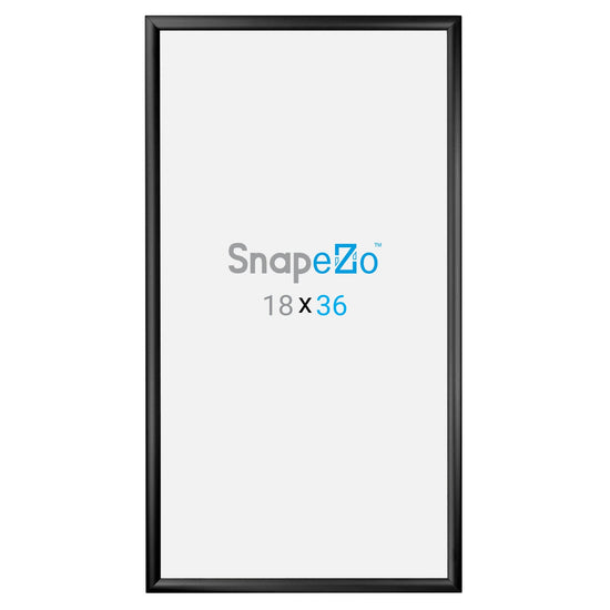 18x36 Black SnapeZo® Snap Frame - 1.2" Profile